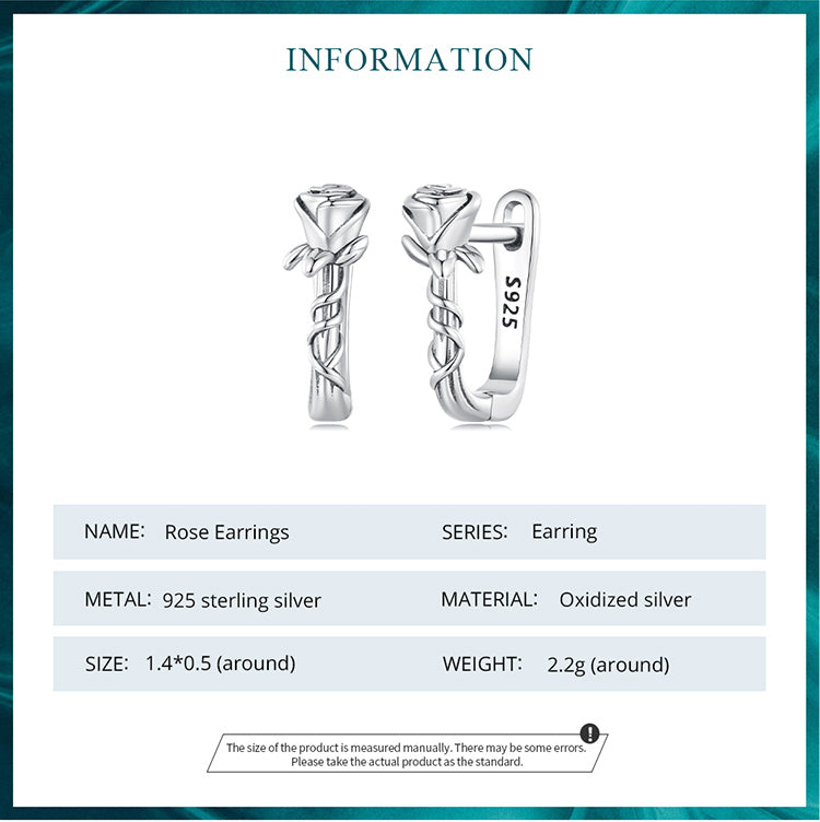 Rose Clip-On Earrings