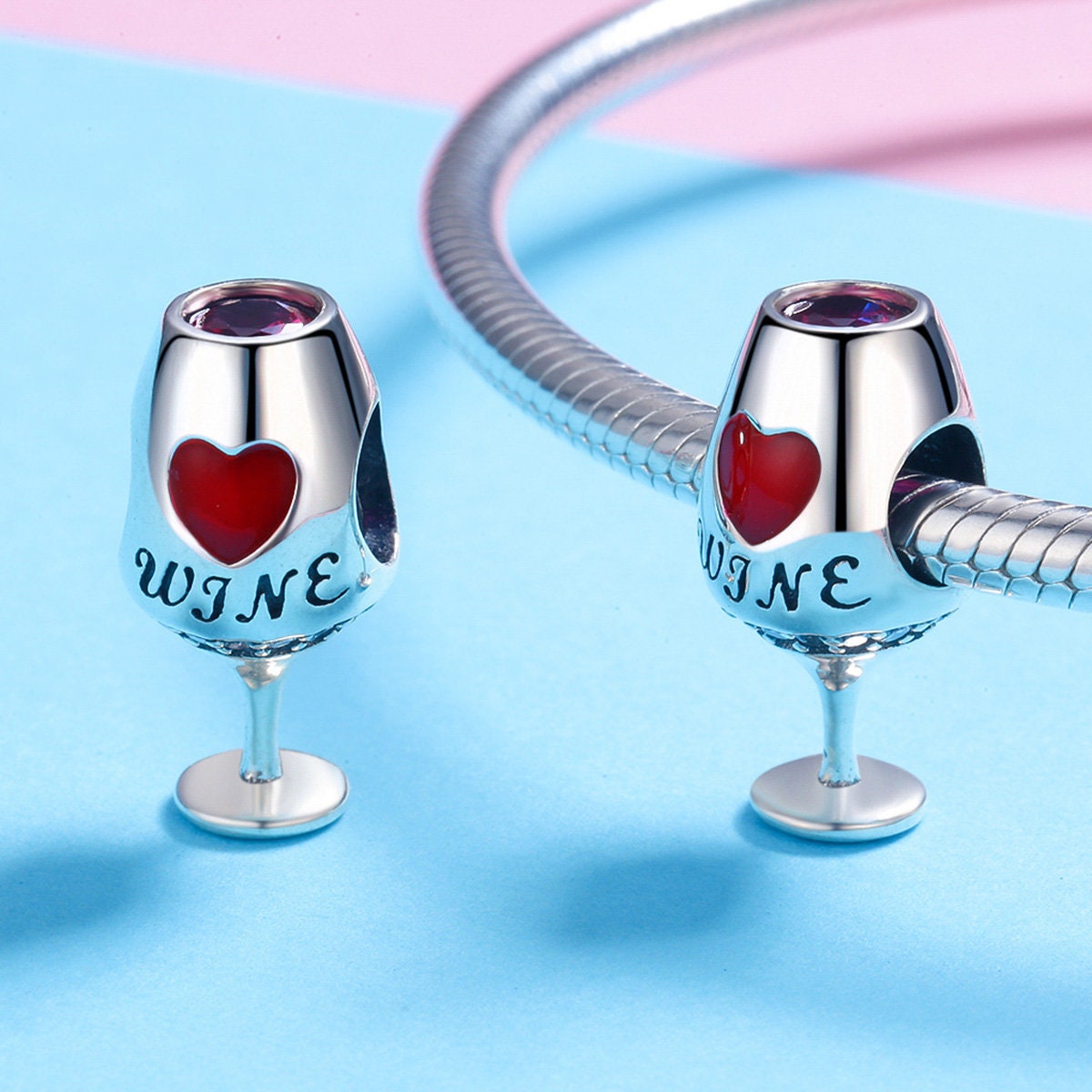 Wine Glass Charm