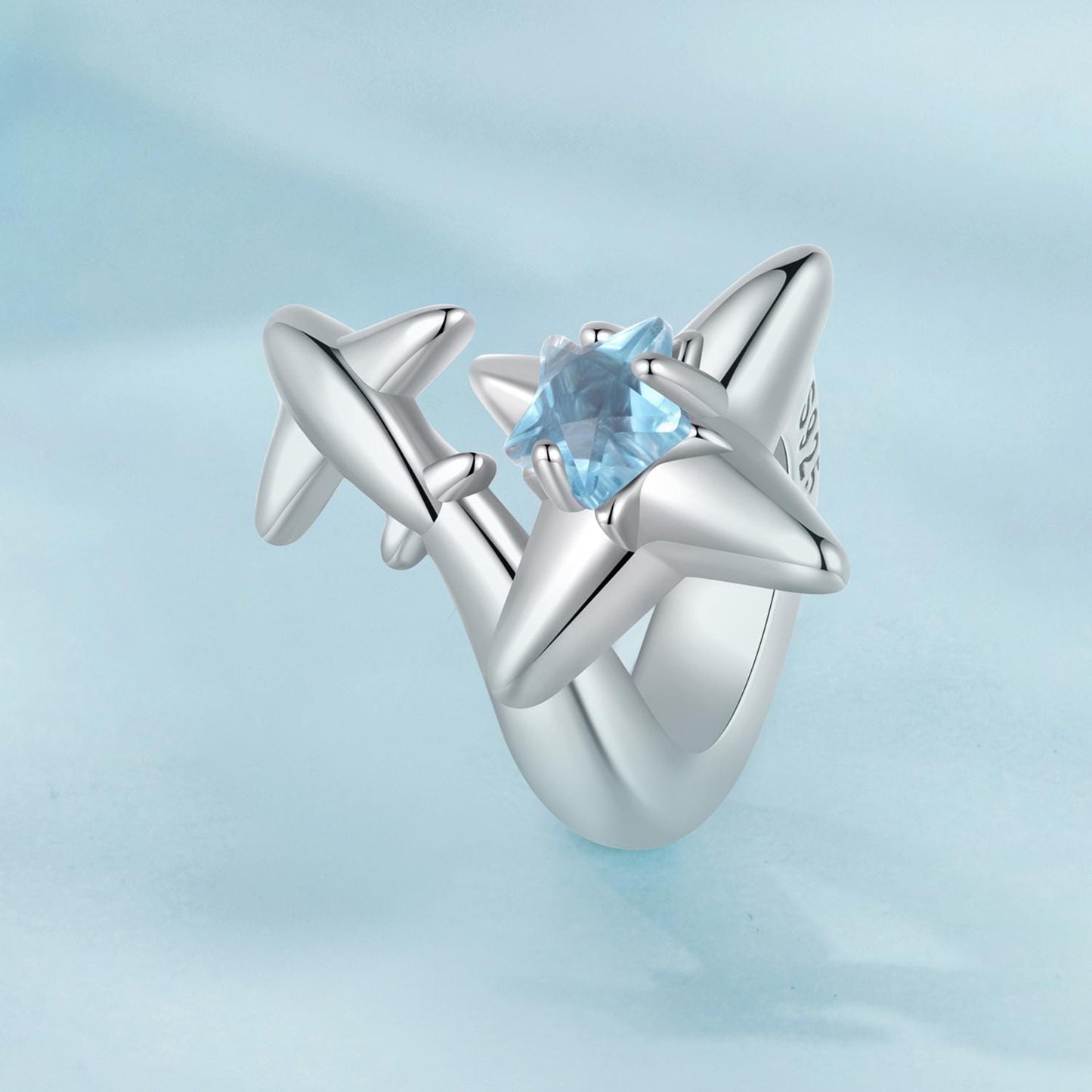 Airplane Starburst Charm