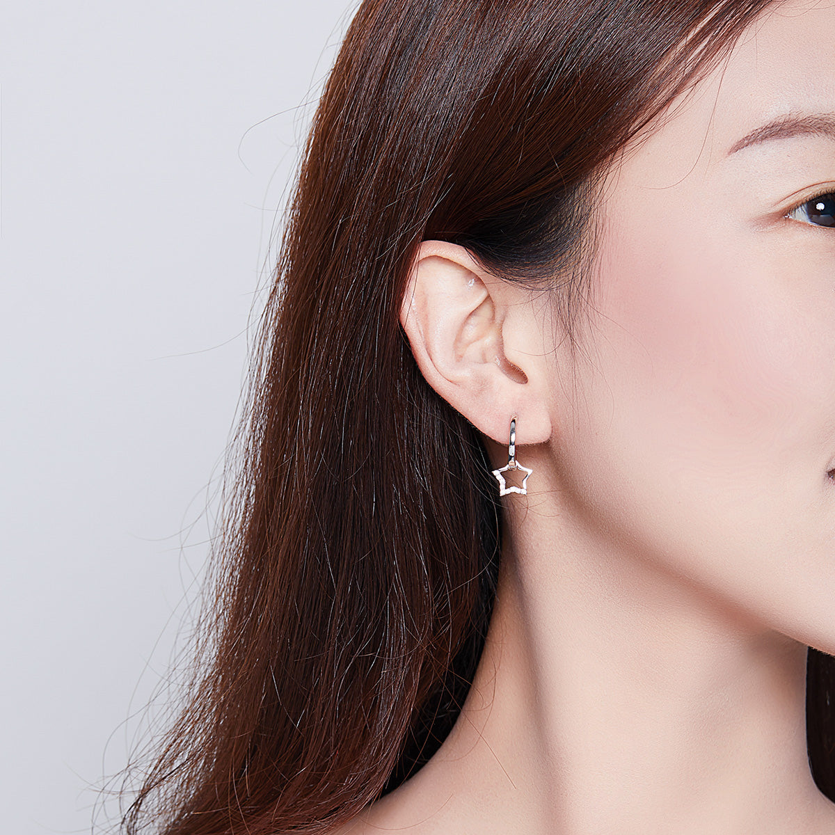 Pentagon Star Clip-On Earrings