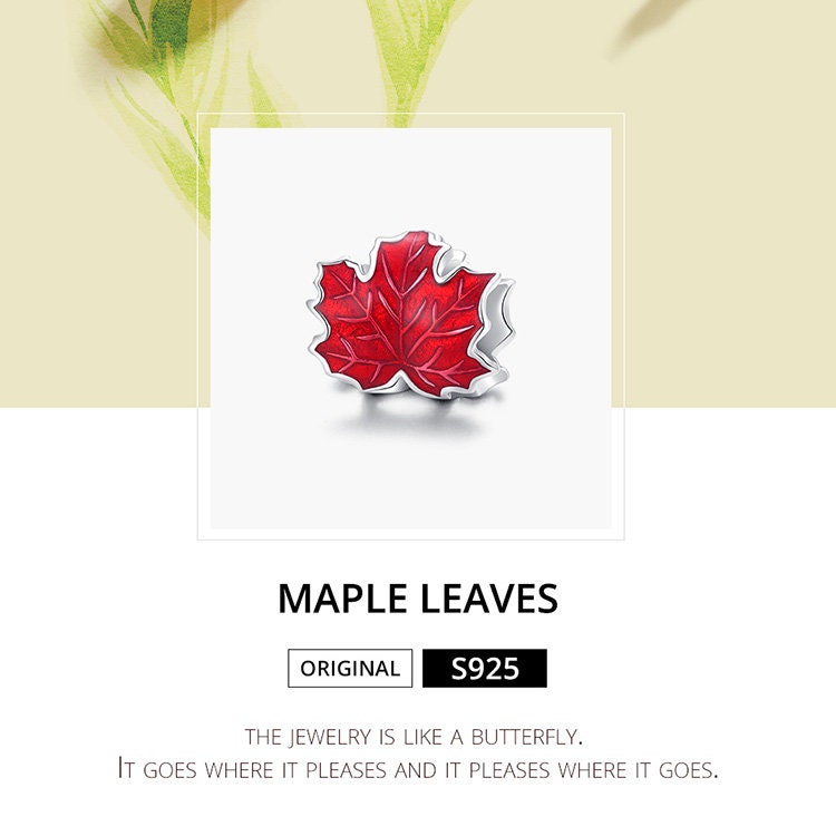 Maple Leaf Charm