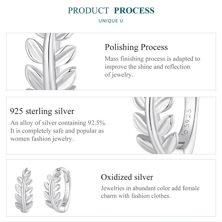 Leaf Clip Earrings