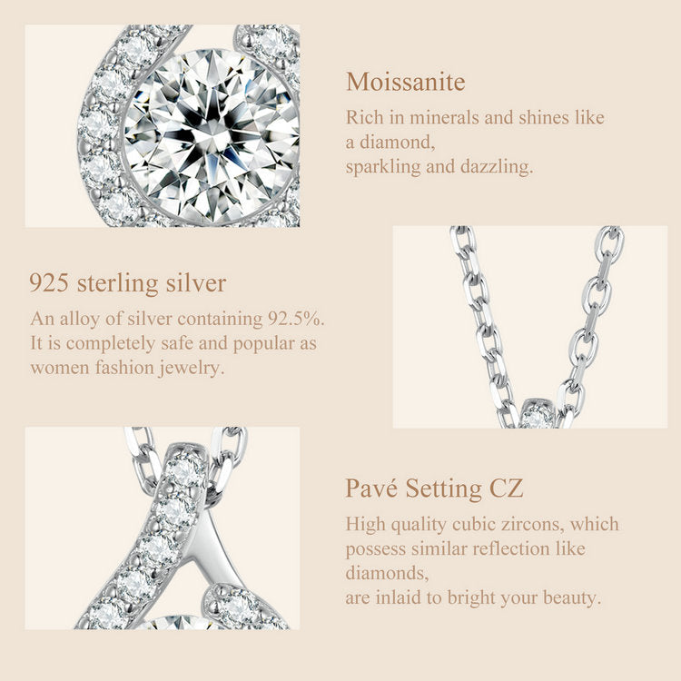 1ct Moissanite Necklace