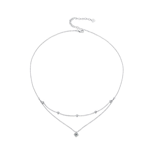 Double-Layer 0.5ct Moissanite Necklace