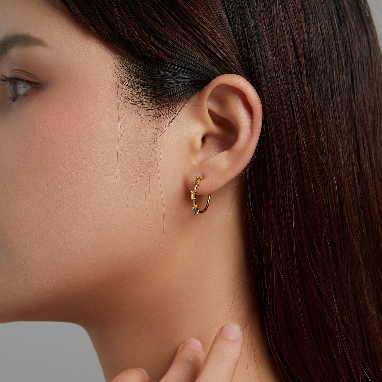 Sparkling Square Stud Earrings