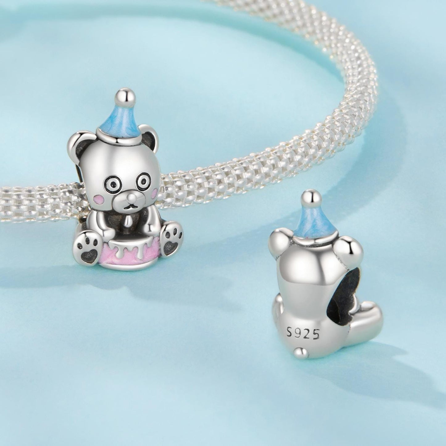 Birthday Cake Bear Charm