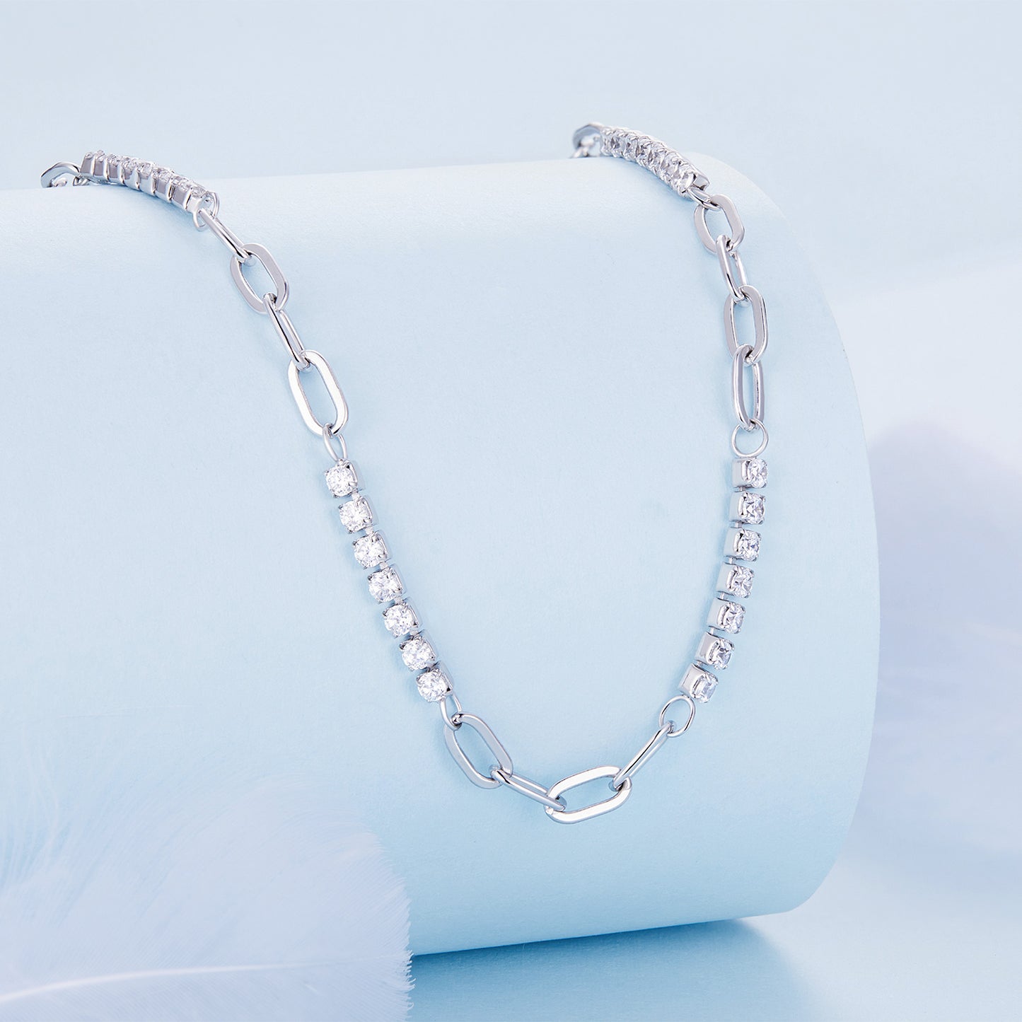 Sparkling Segmented Necklace