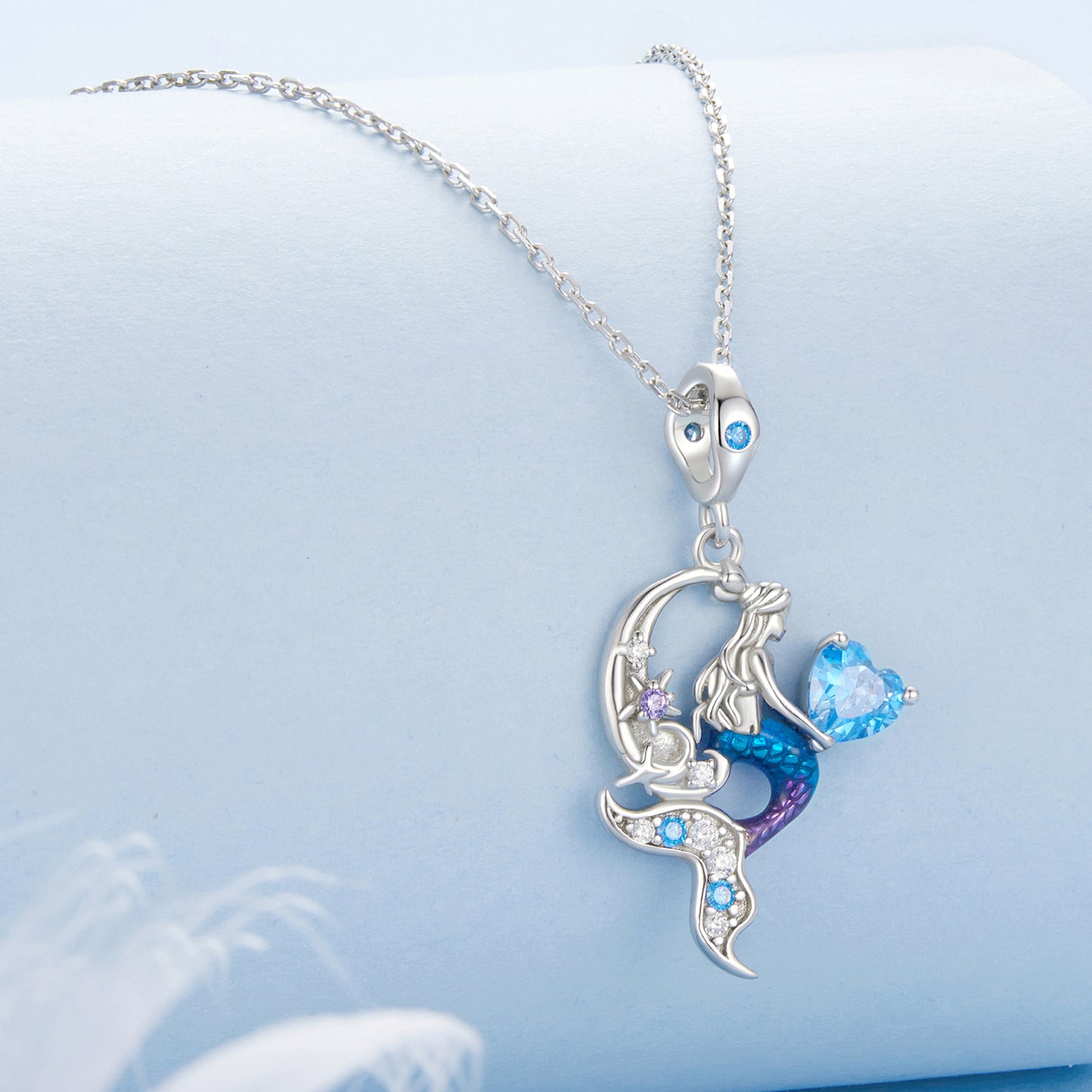 Mermaid Tail Pendant Necklace