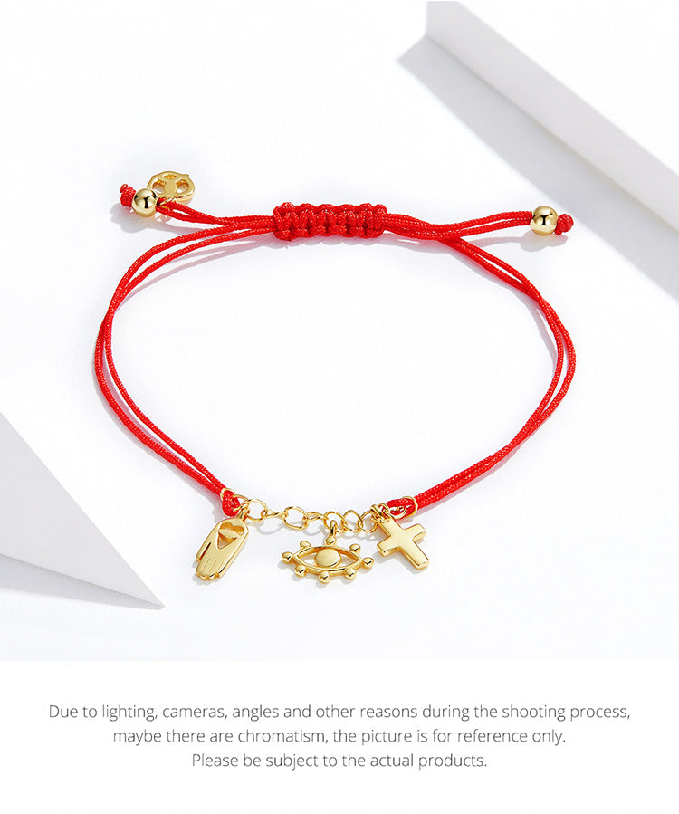 Lucky Symbol Red Woven Bracelet