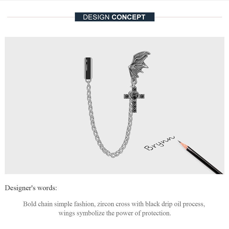 Dark Love Safety Chain Charm