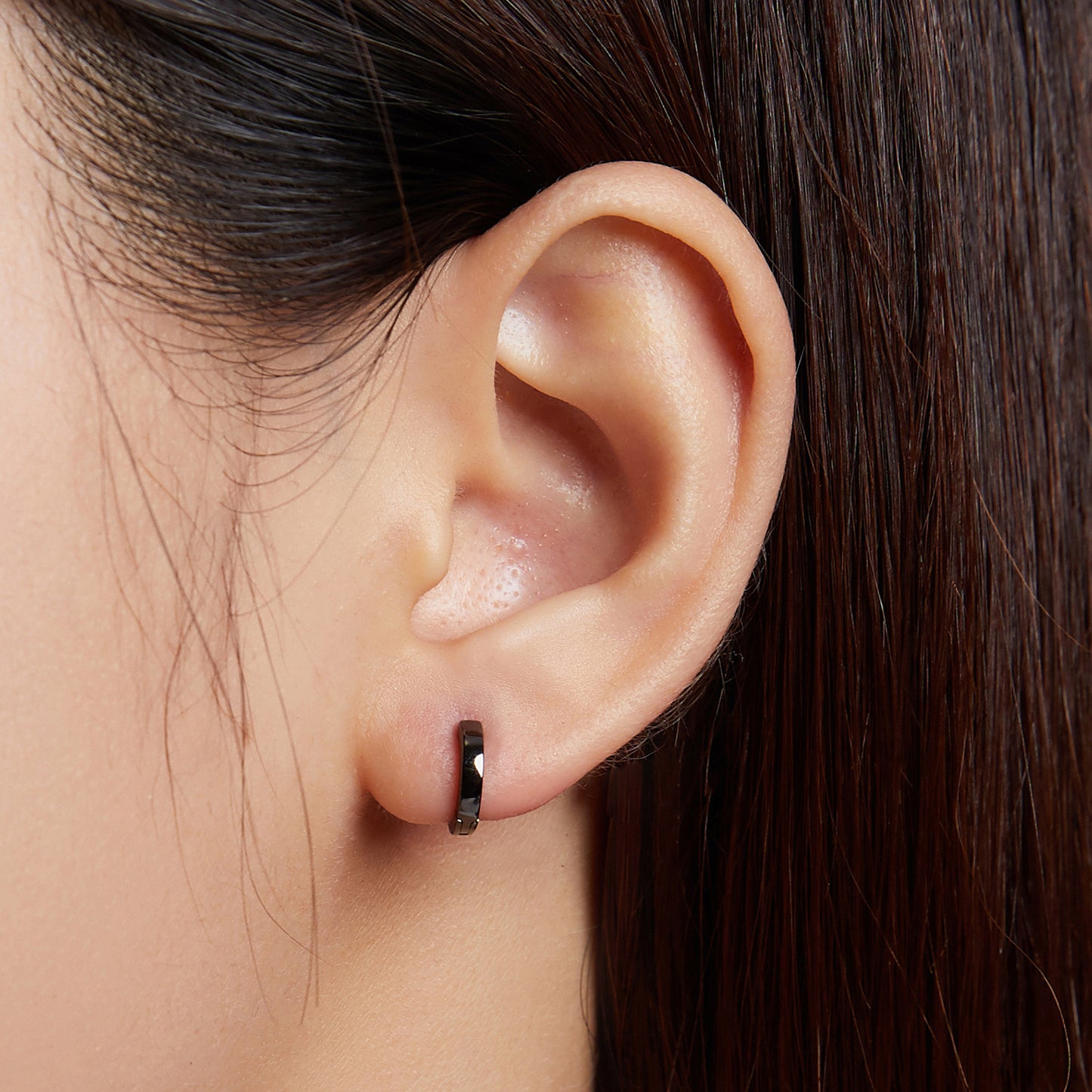 Black Clip Earrings