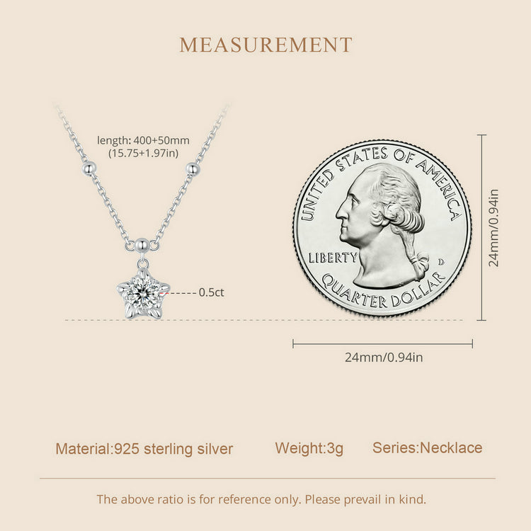 Starlight 0.5ct Moissanite Necklace