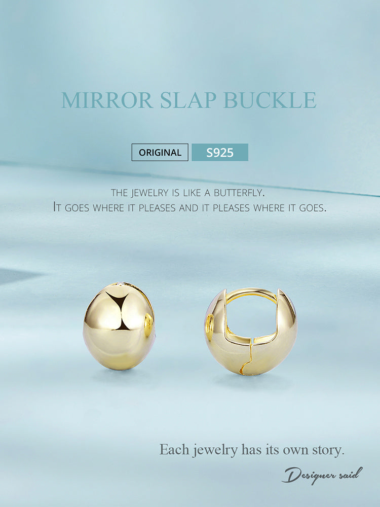 Mirror Clip Earrings