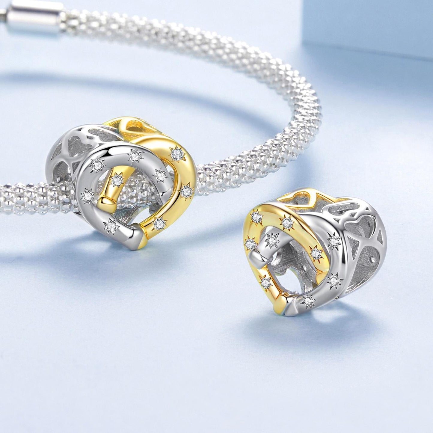 Heart Horseshoe Charm