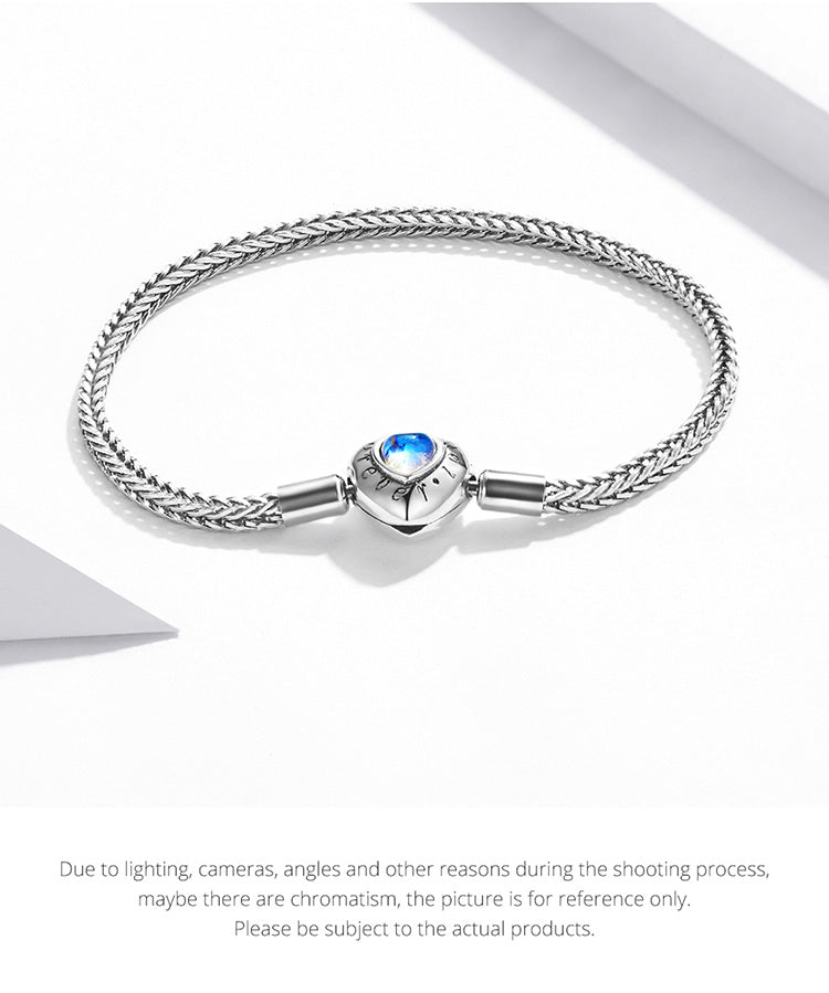 Heart-Shaped Moonstone Basic Bracelet