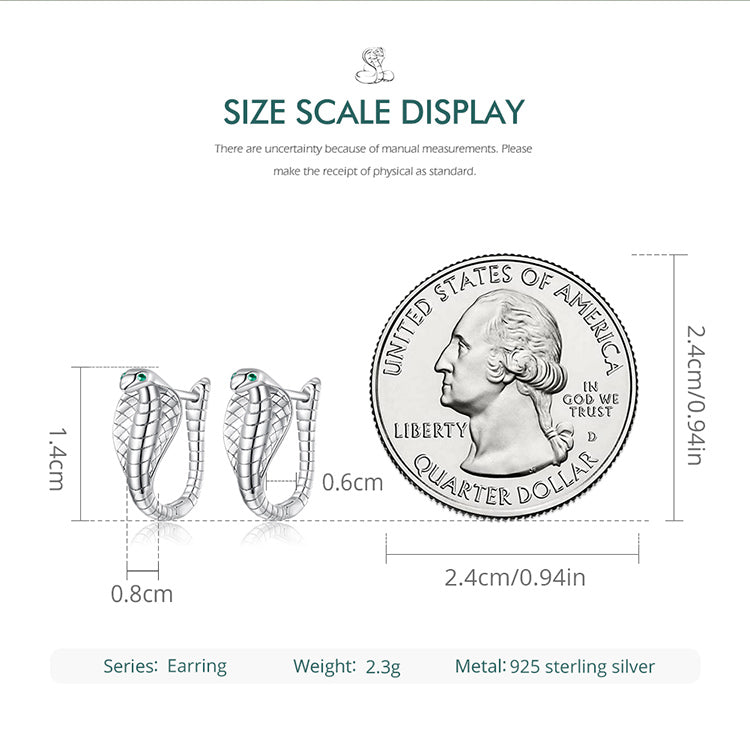 Cobra Clip-On Earrings