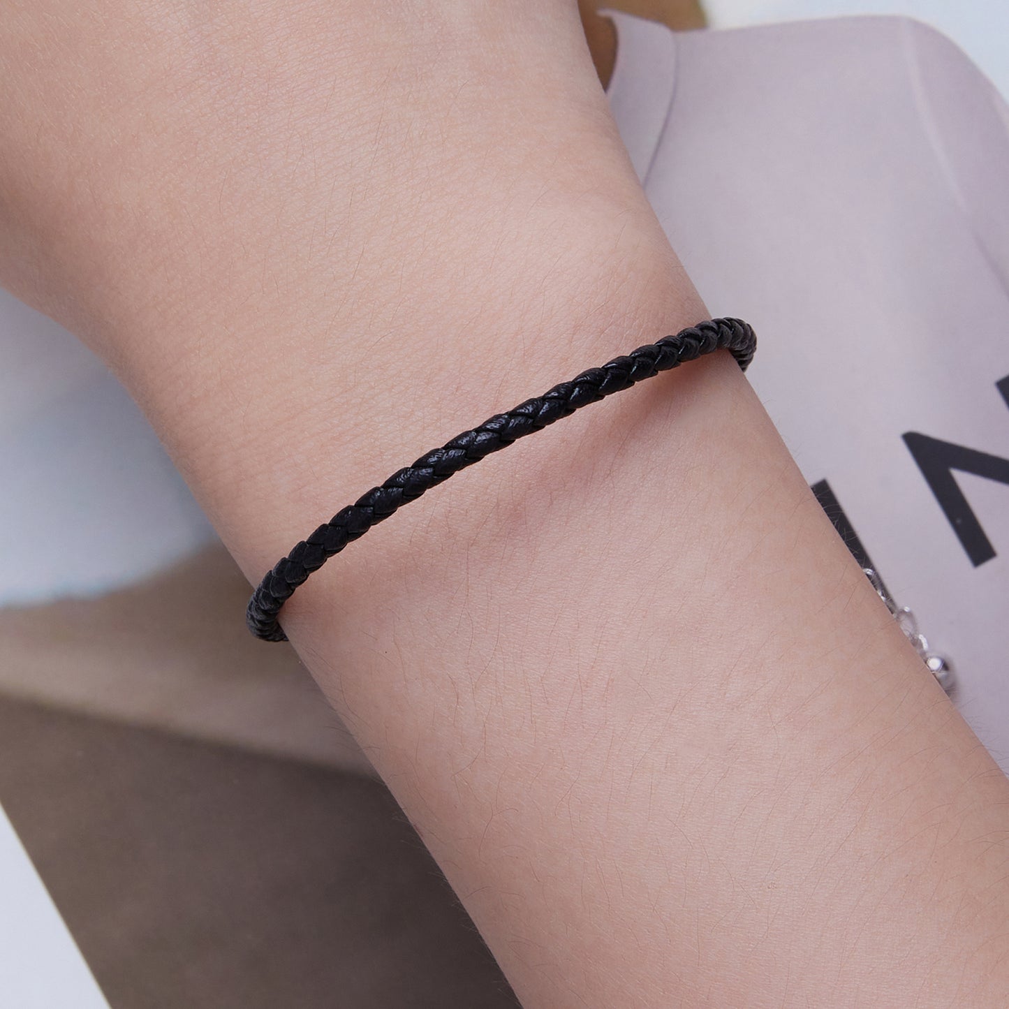 Minimalist Leather Cord Bracelet