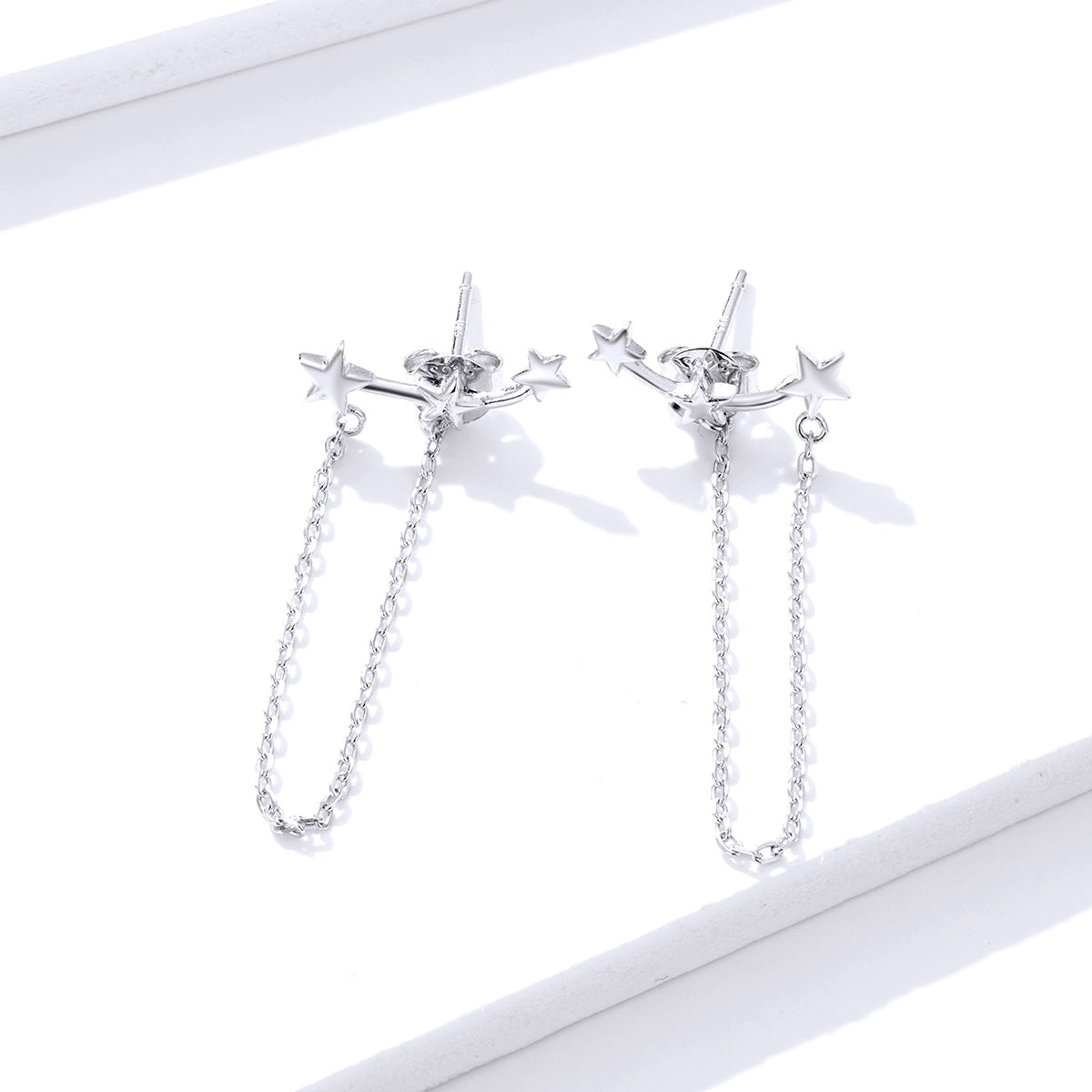 Fringe Star Hoop Earrings