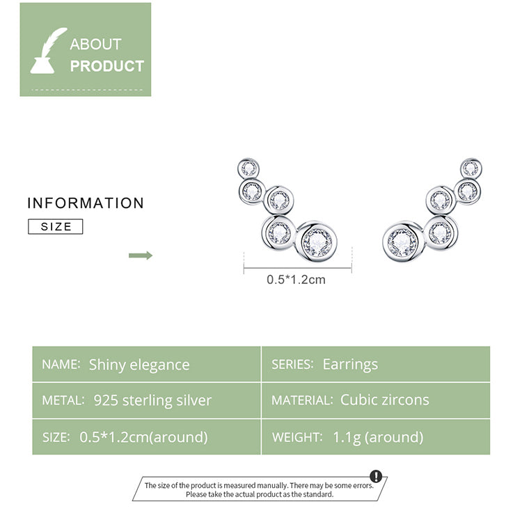 Elegant Sparkle Stud Earrings