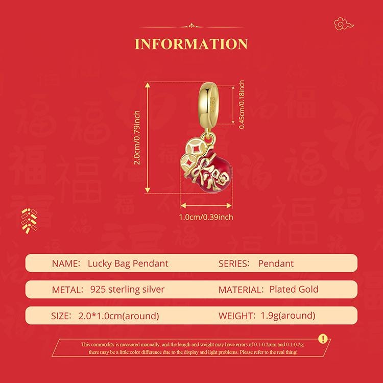 Lucky Bag Pendant Charm