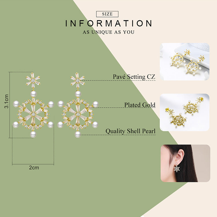 Snowflake Earrings