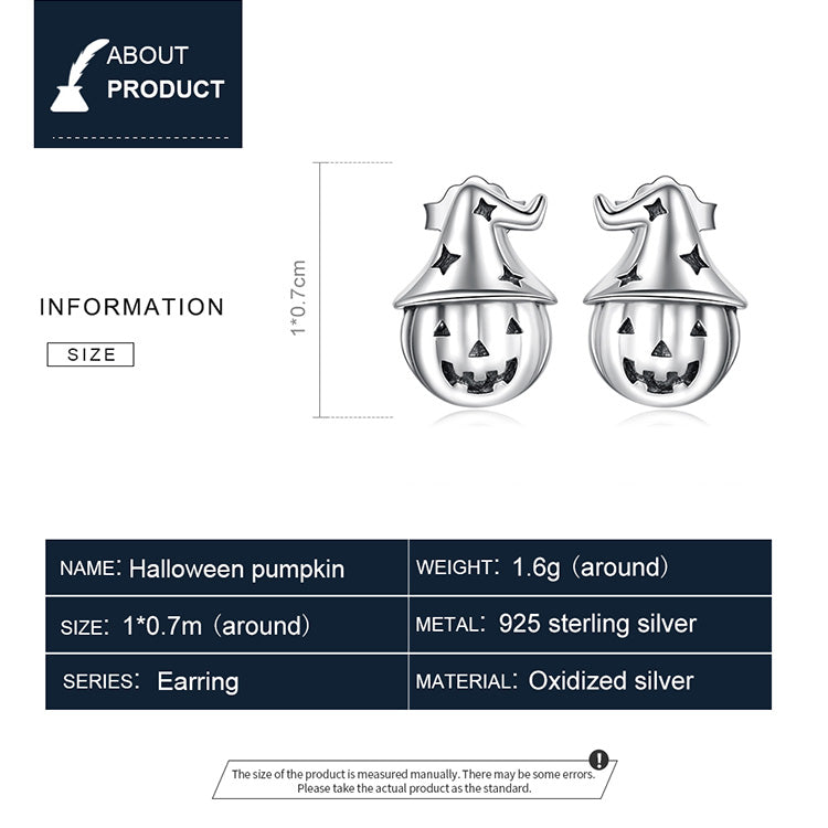 Halloween Pumpkin Stud Earrings