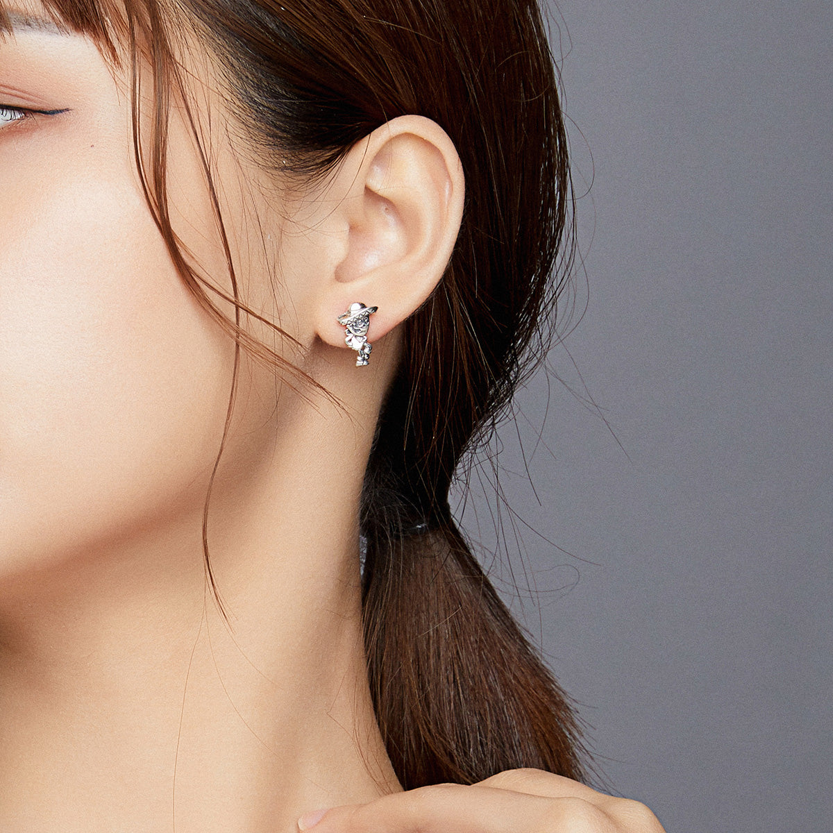 Guitar Skull Hoop Earrings