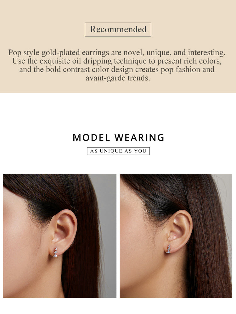Elegant Christmas Tree Earrings