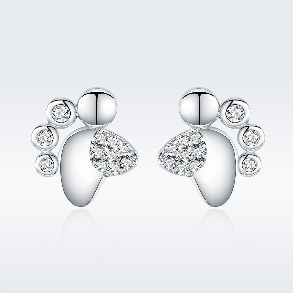 Footprint Earrings