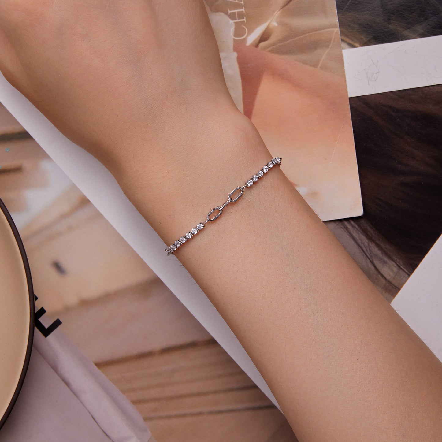 Glittering Mosaic Bracelet