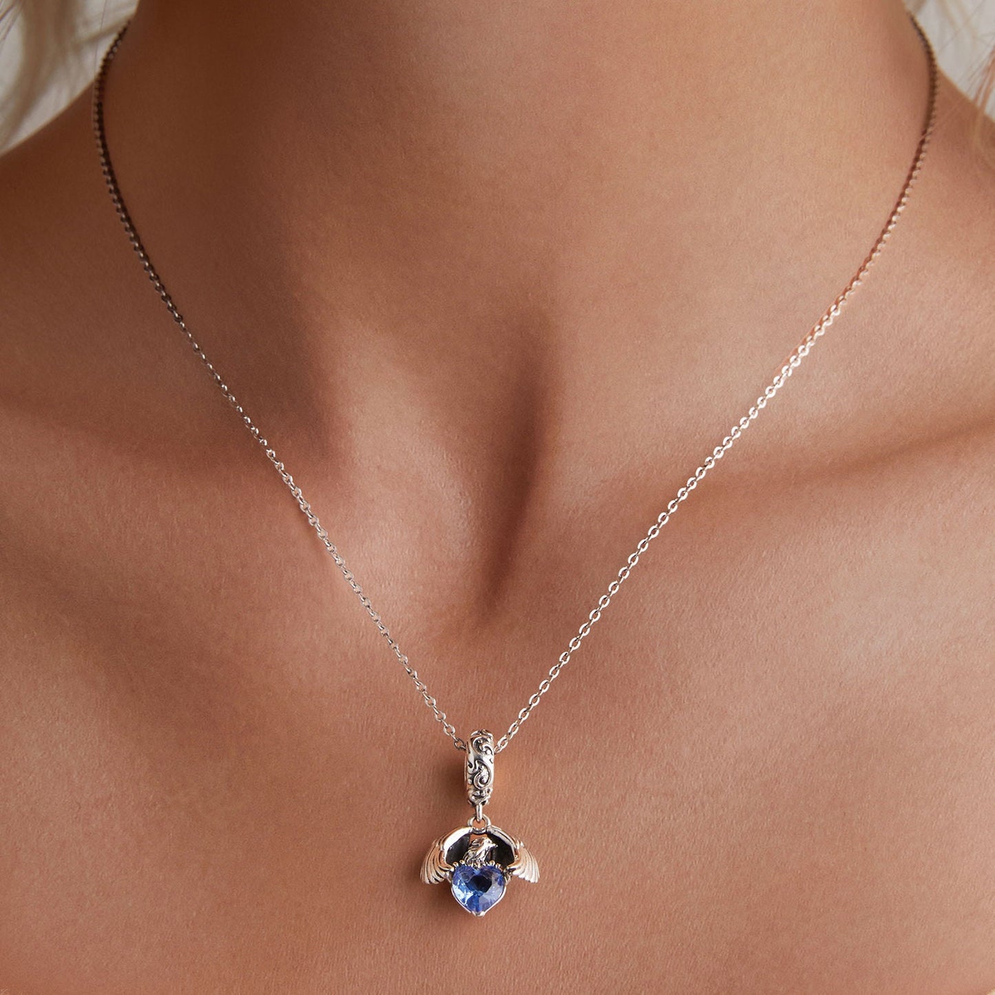 White Eagle Pendant Charm