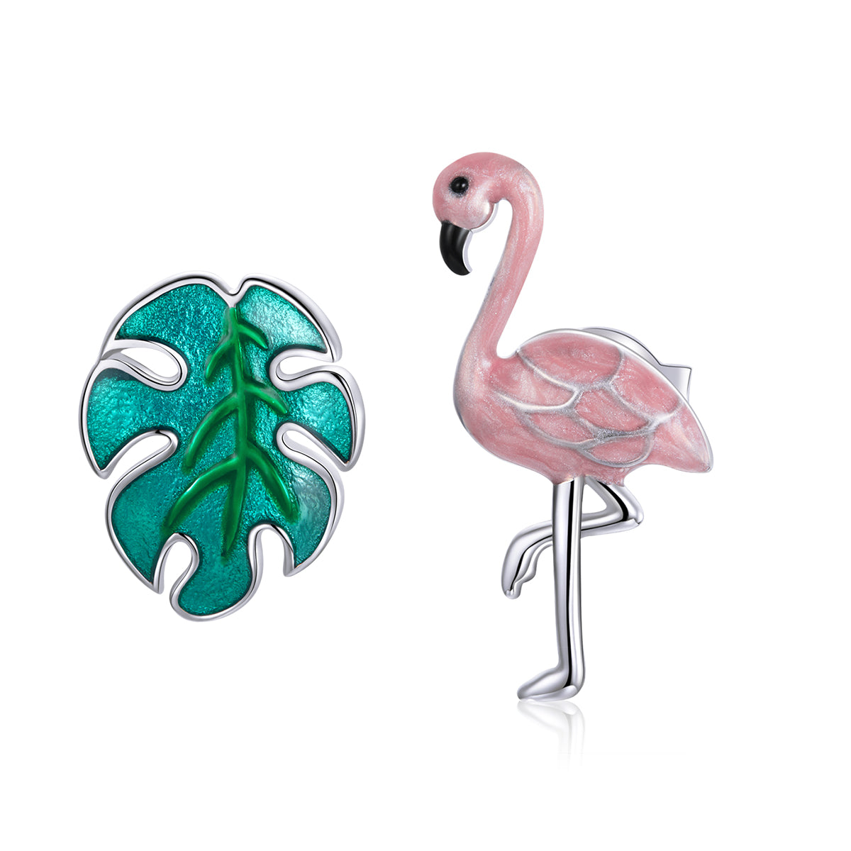 Leaf and Bird Earrings