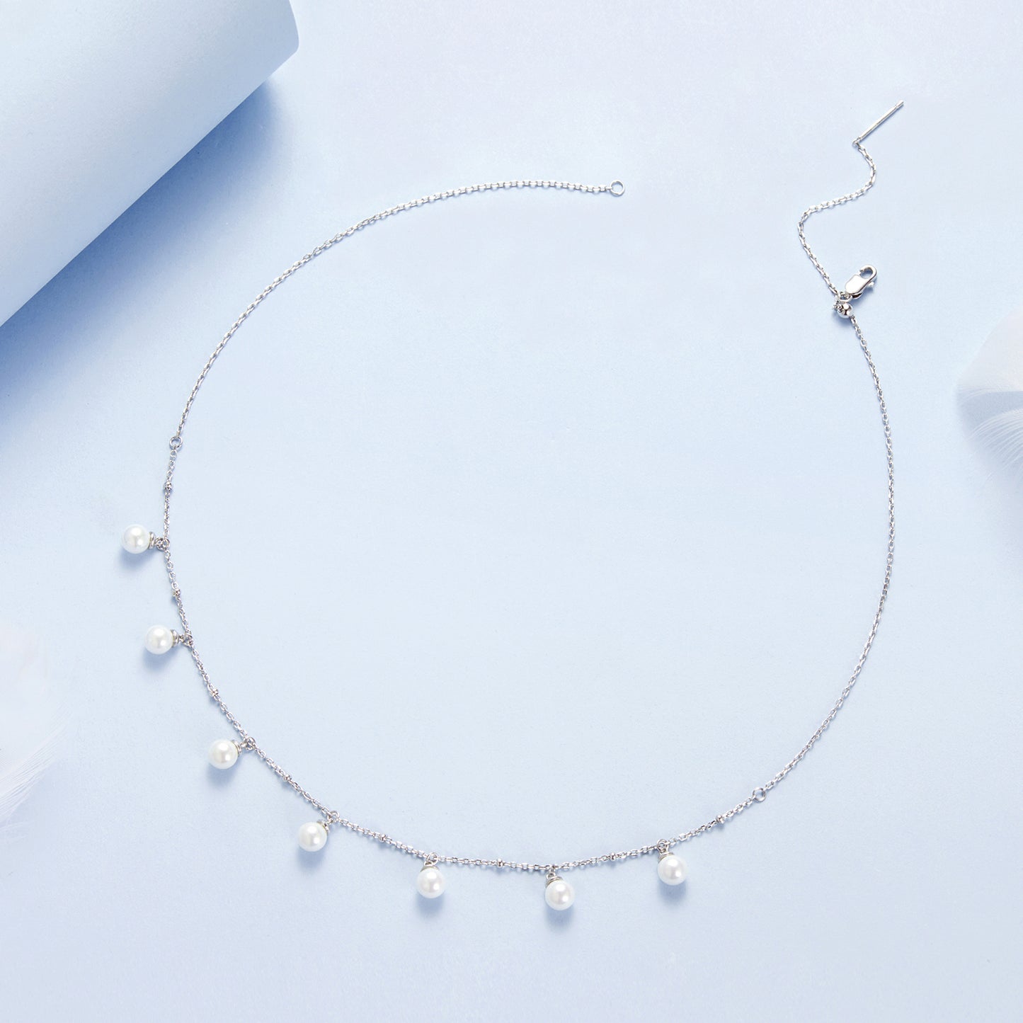 Simulated Pearl Strand Necklace