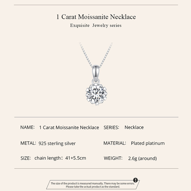 1ct Moissanite Necklace