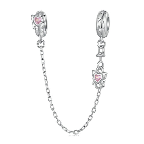 Spring Butterfly Silicone Safety Chain Charm
