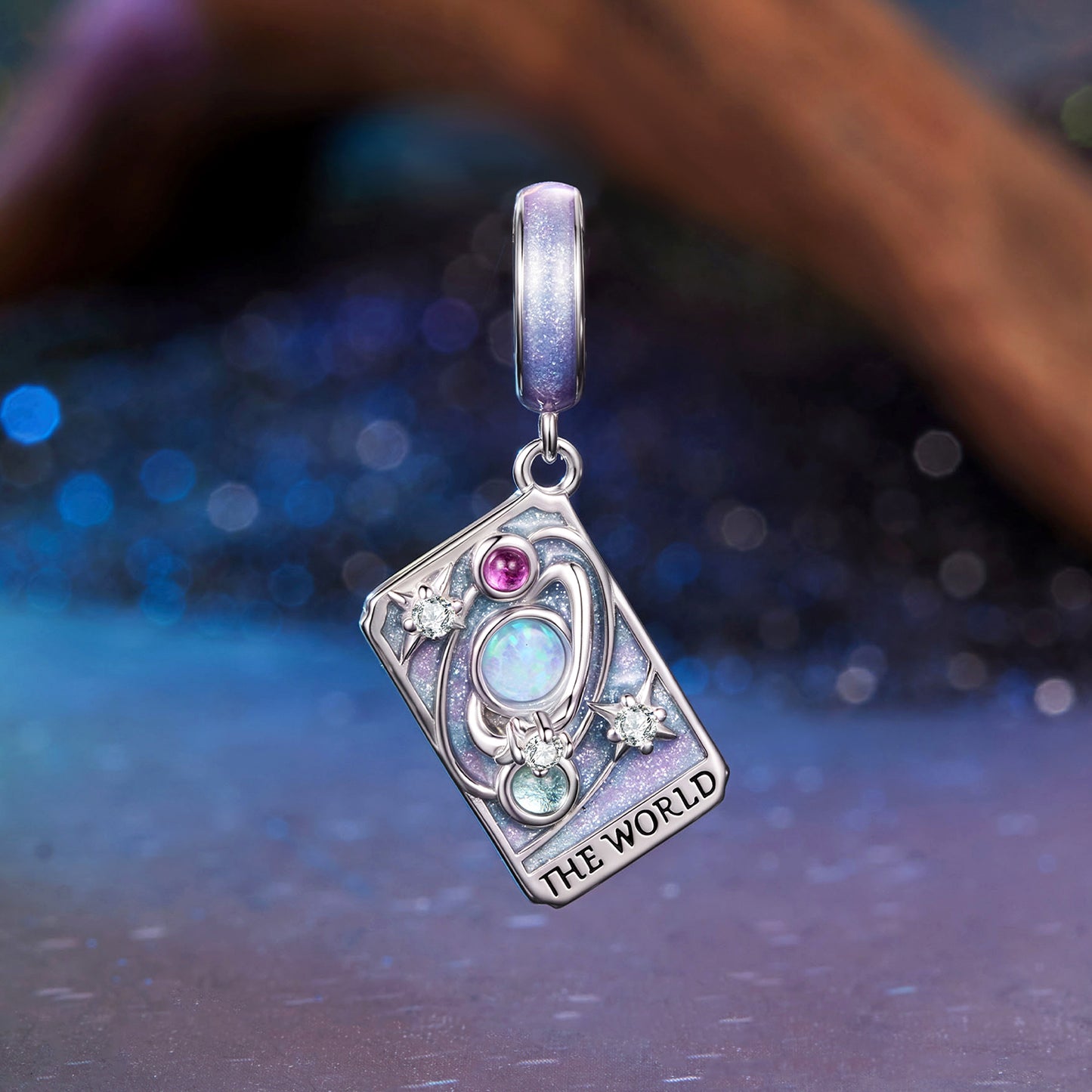 Tarot Card —The World Charm