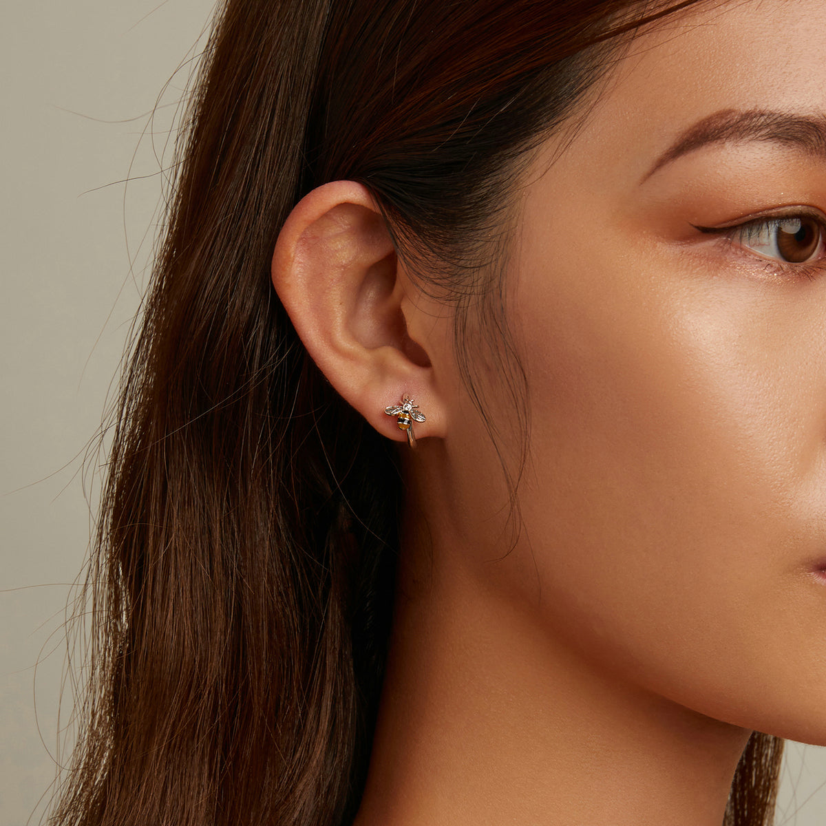 Mini Bee Stud Earrings