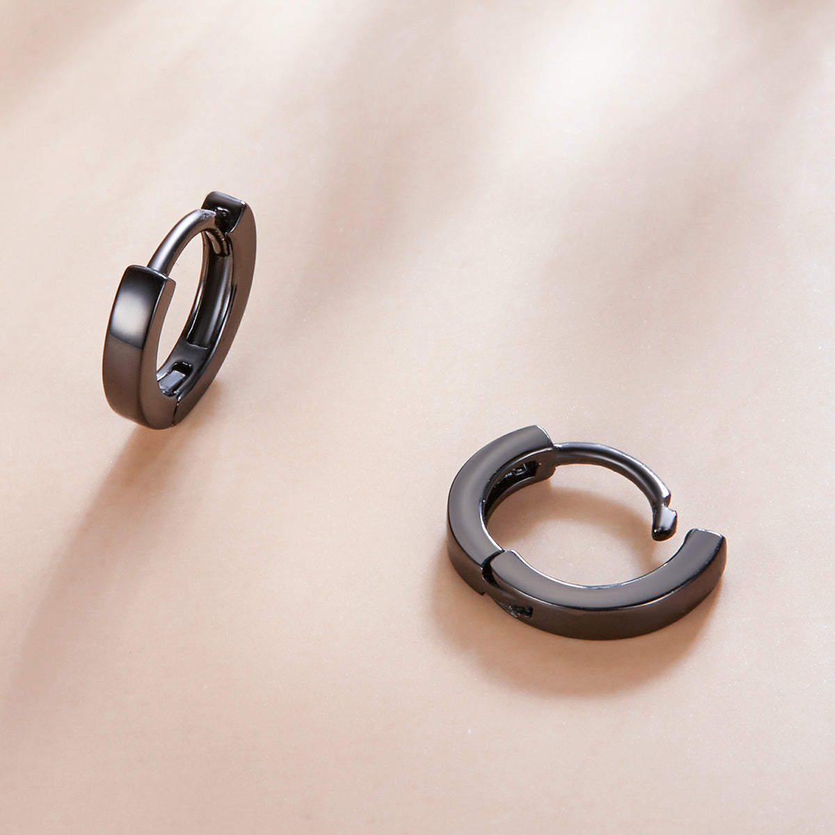 Black Clip Earrings
