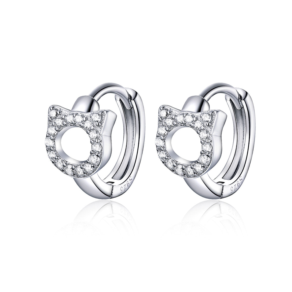 Compact Feline-Inspired Clip-On Earrings