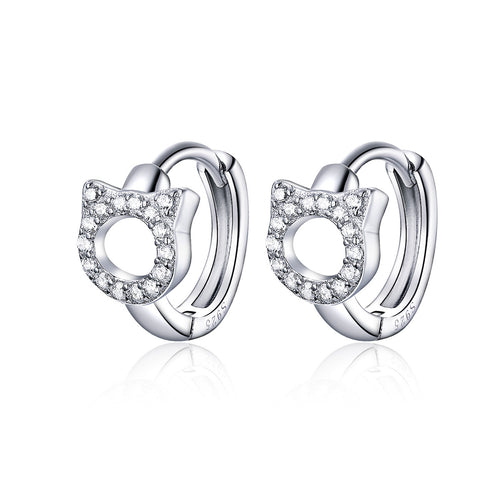 Compact Feline-Inspired Clip-On Earrings