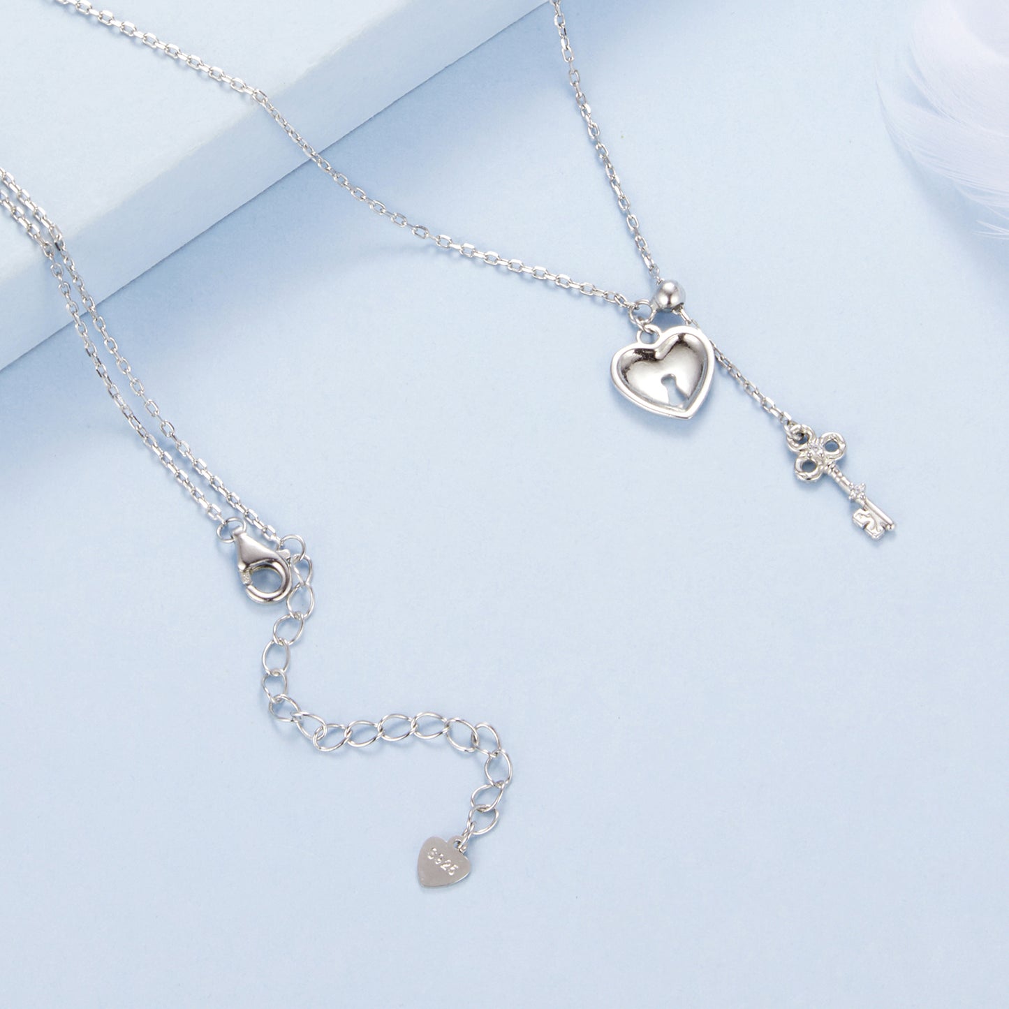 Lock and Key Pendant Necklace