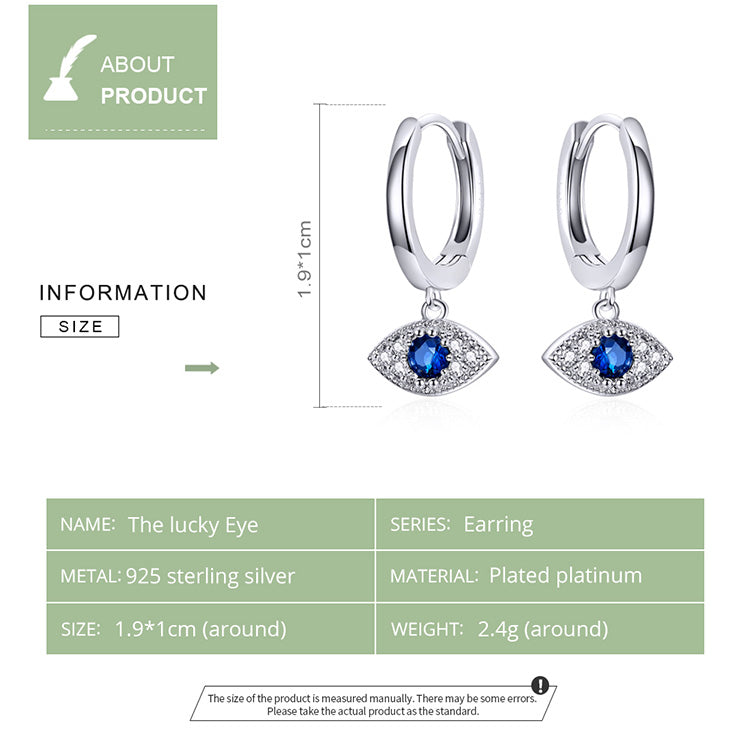 Evil Eye Hoop Earrings