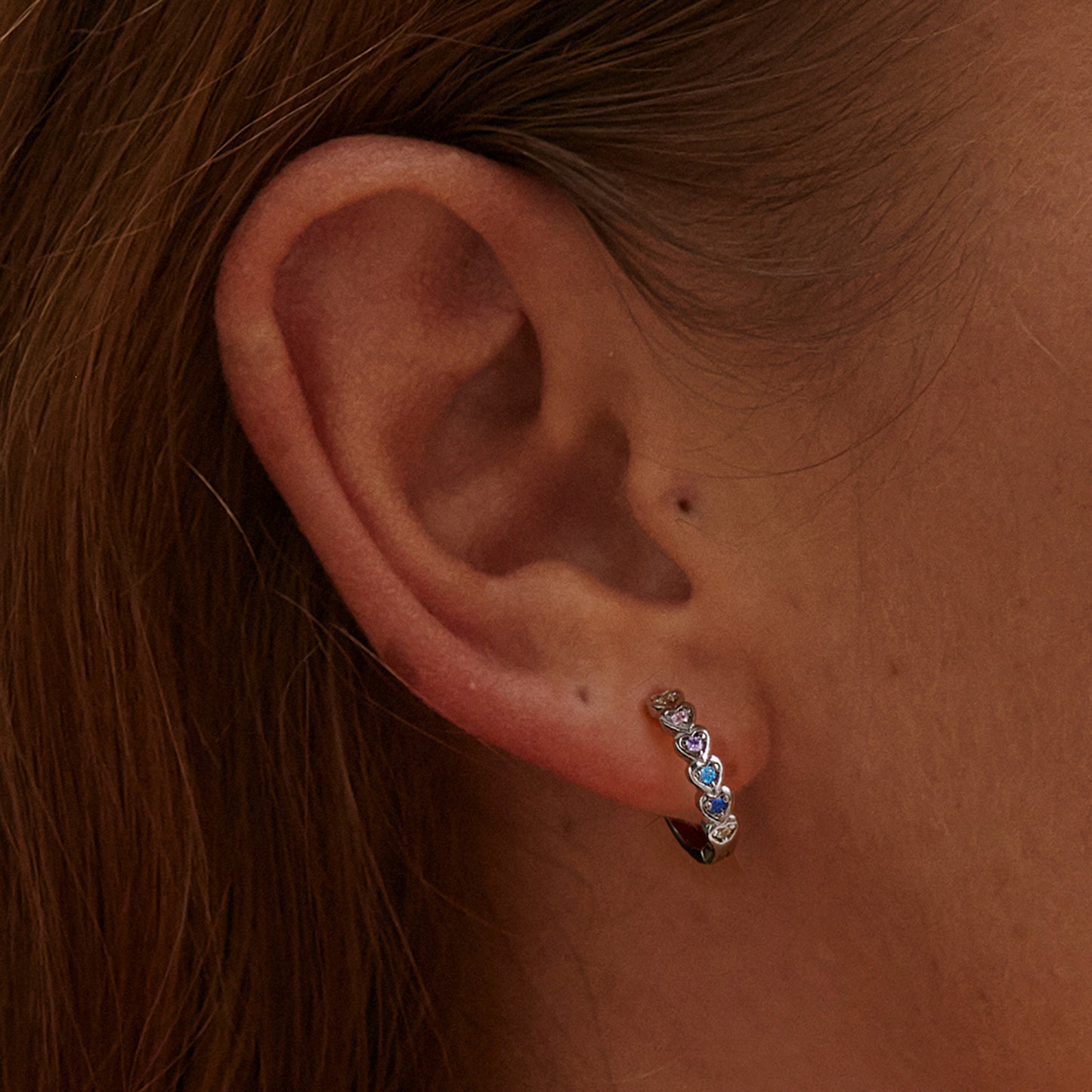 Rainbow Heart Earrings