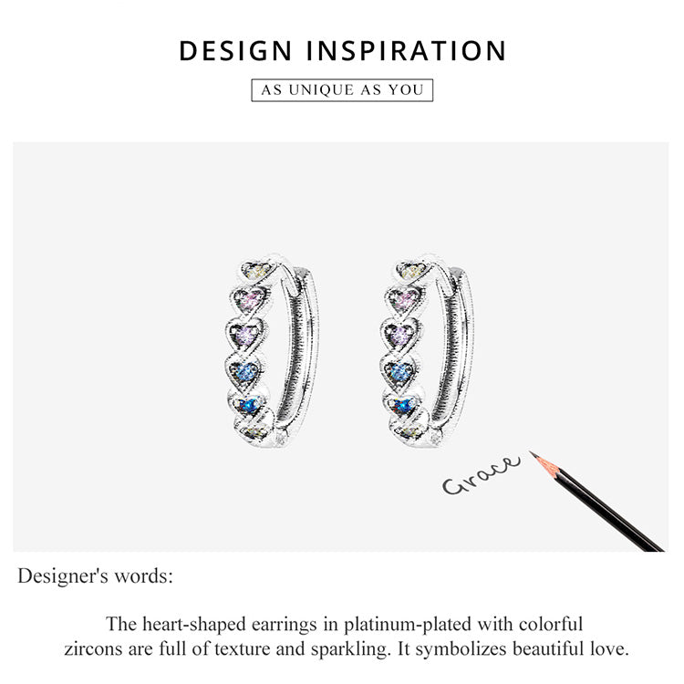 Rainbow Heart Earrings