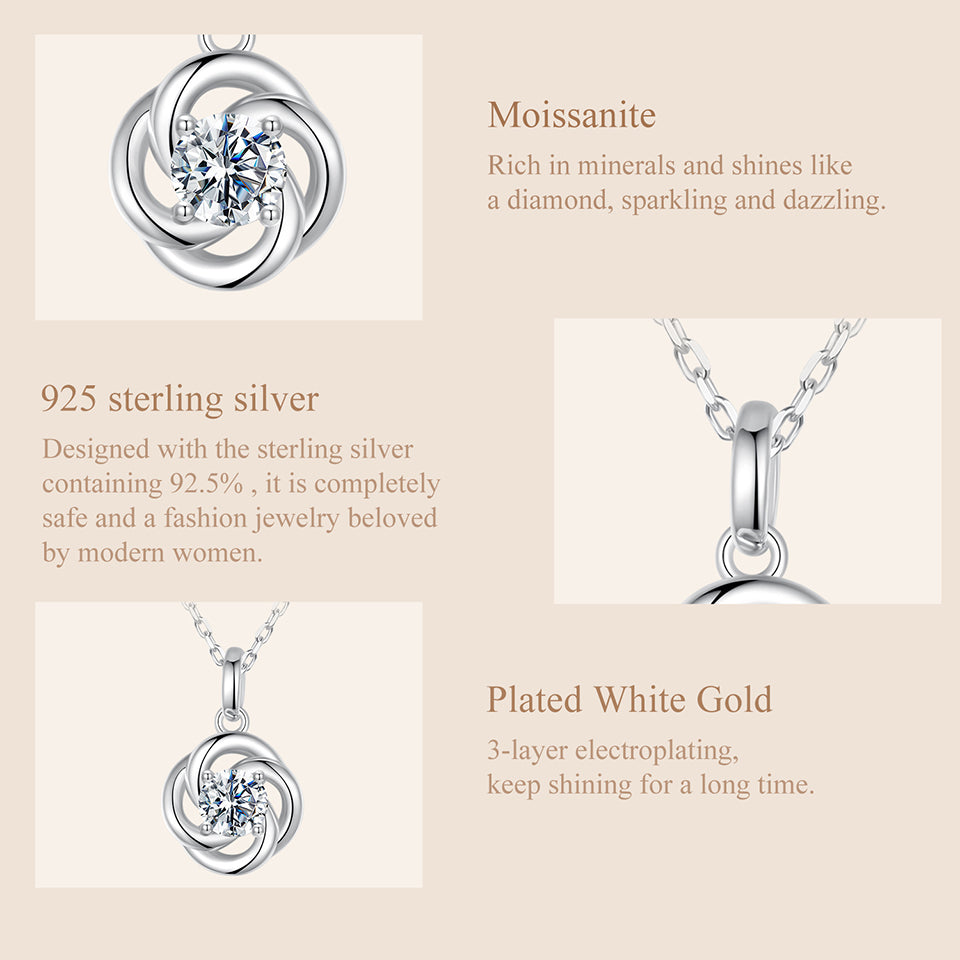 Clover Moissanite Necklace