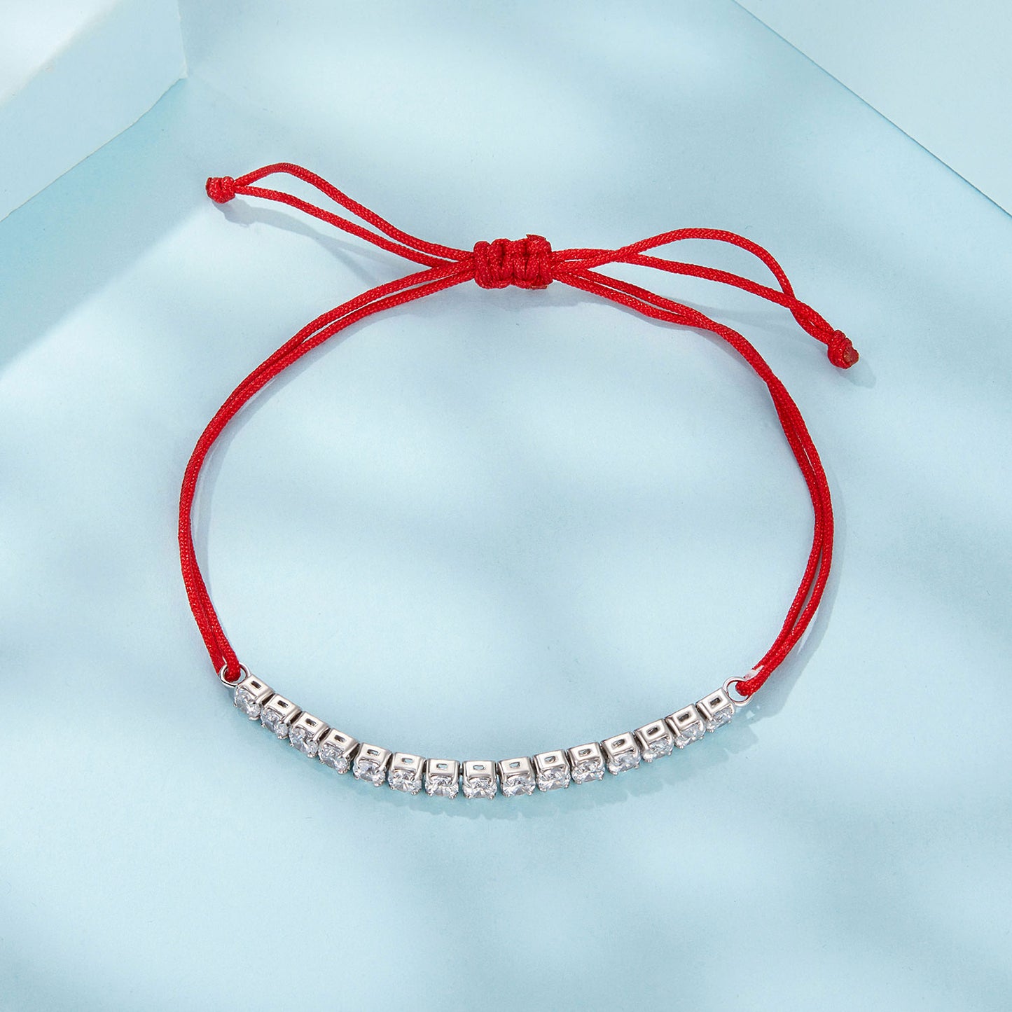 Red Cord Woven Bracelet