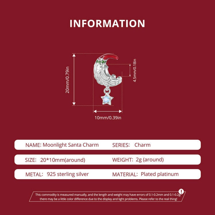 Moonlight Santa Charm