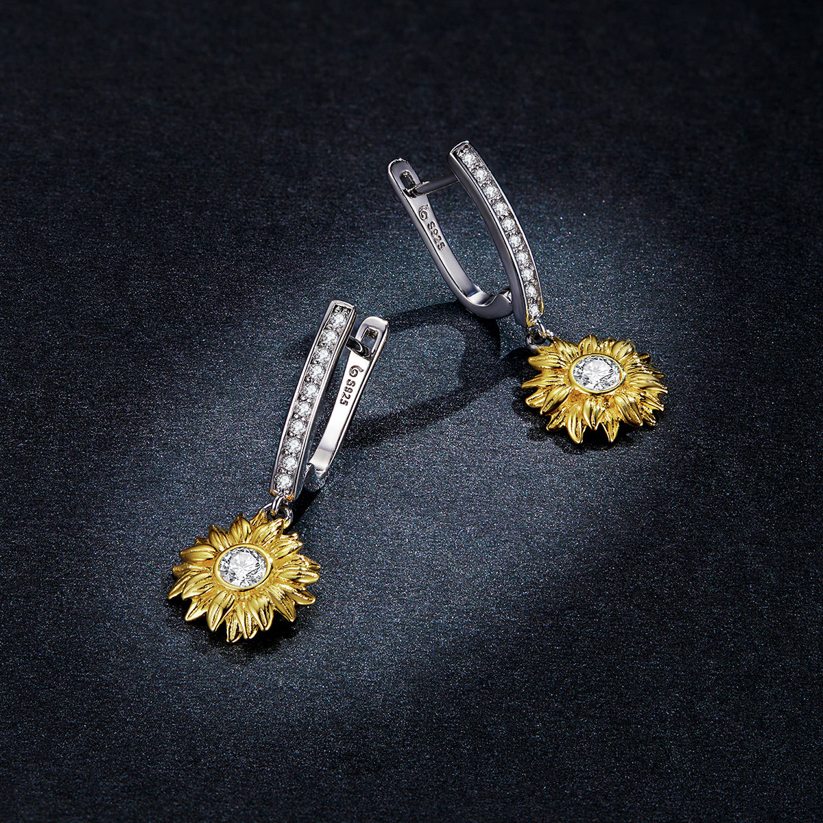 Sunflower Clip-On Earrings