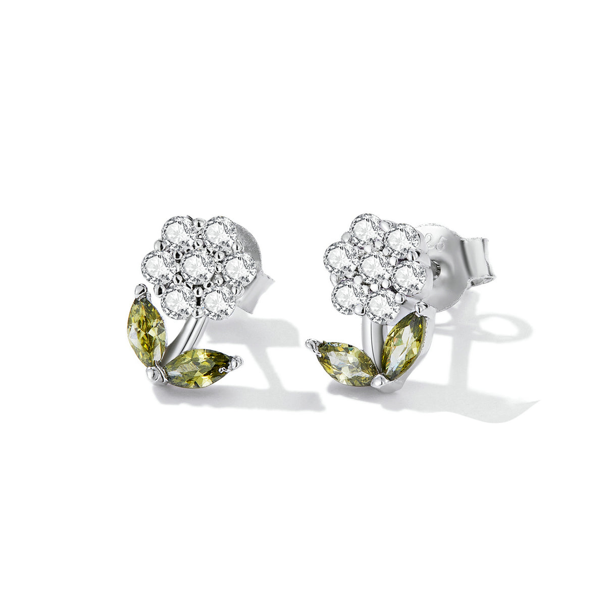 Delicate Flower Stud Earrings