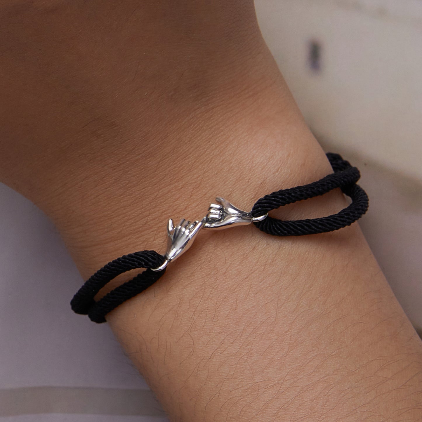 Hand-in-Hand Woven Bracelet